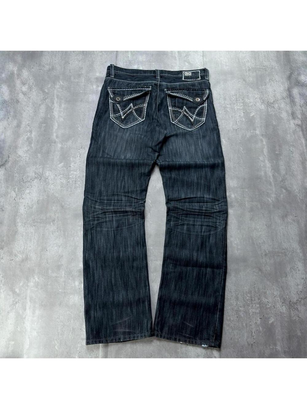 Y2K Dark Wash Pepe Jeans Grunge Gothic Bootcut Denim Jeans